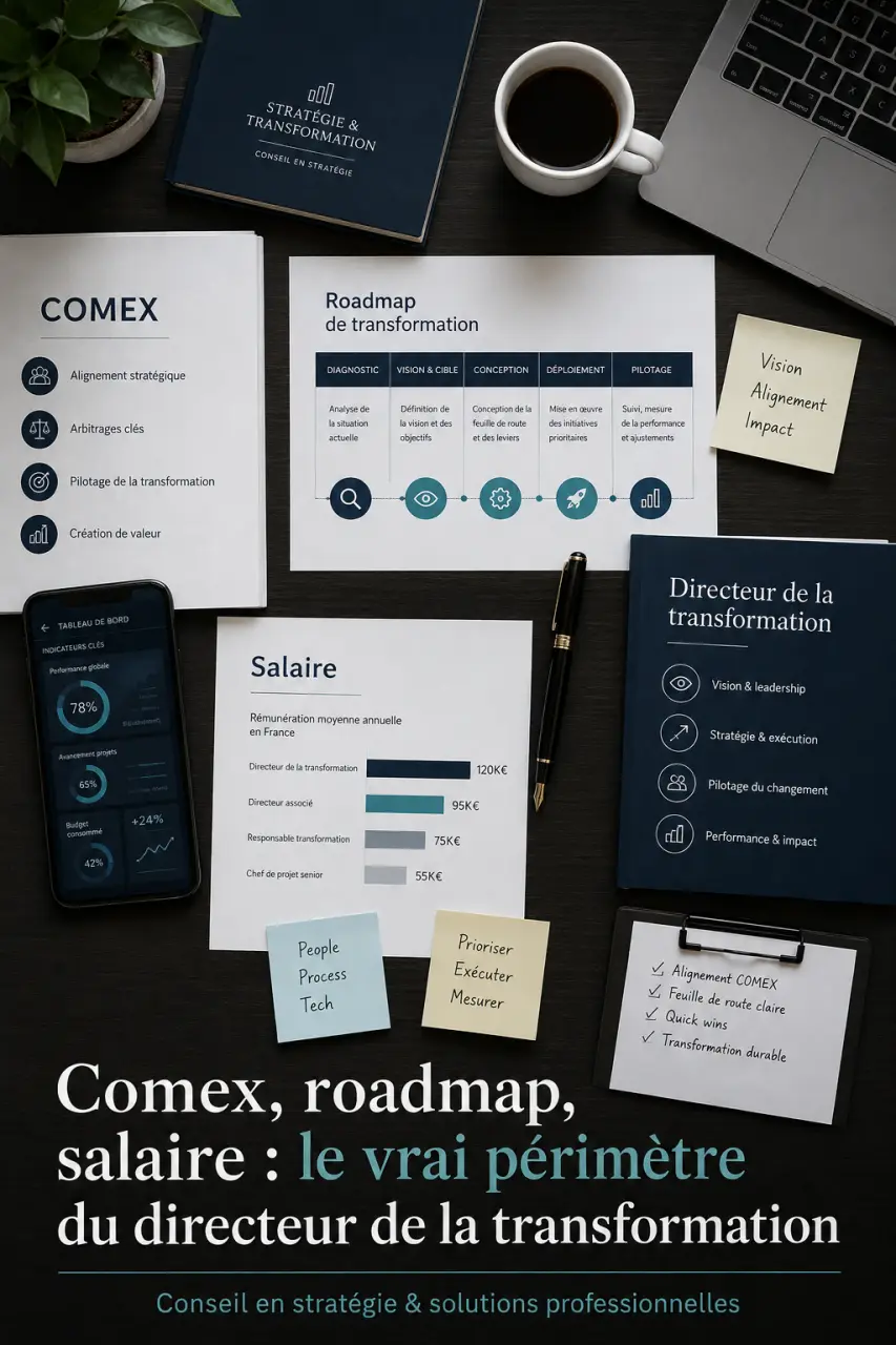 Comex, roadmap, salaire : le vrai périmètre du directeur de la transformation