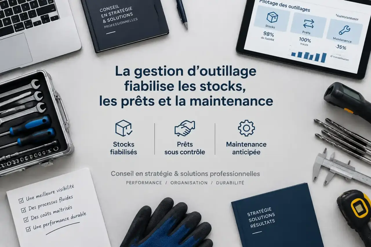 La gestion d’outillage fiabilise les stocks, les prêts et la maintenance